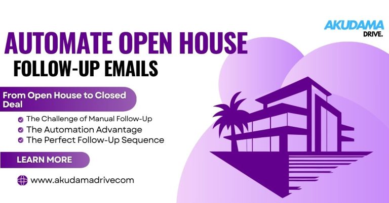 Automated open house follow-up emails
